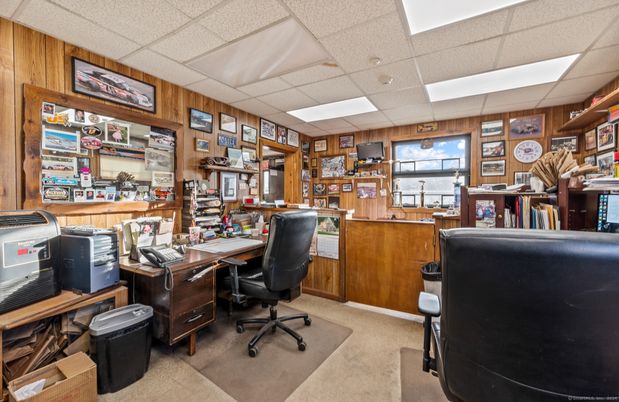 Home Office, Interior, Wooden Walls