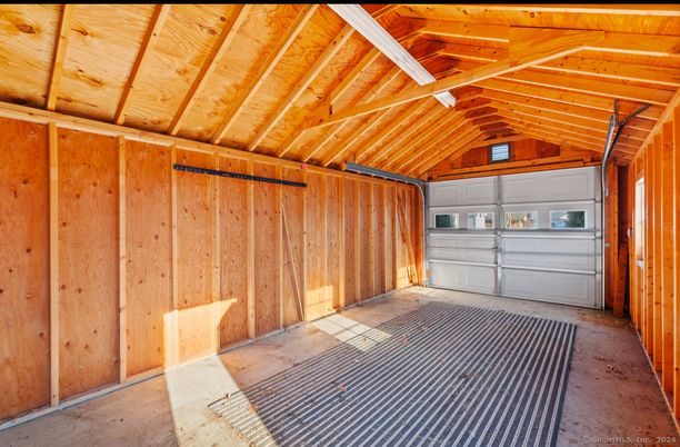 Garage, Interior, Wooden Beams, Wooden Ceilings, Wooden Walls