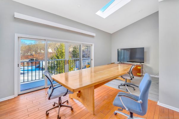 Home Office, Interior, Wood Texture Flooring