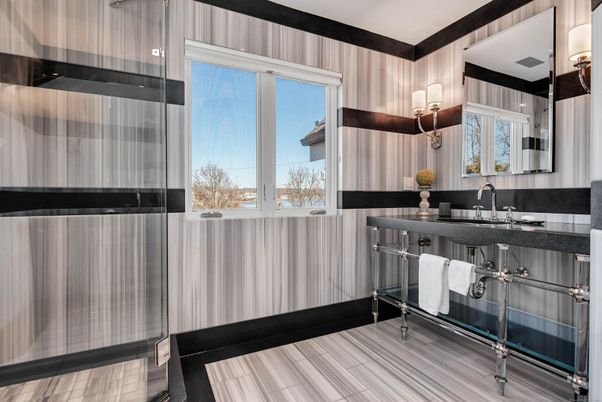 Bathroom, Interior, Wood Texture Flooring