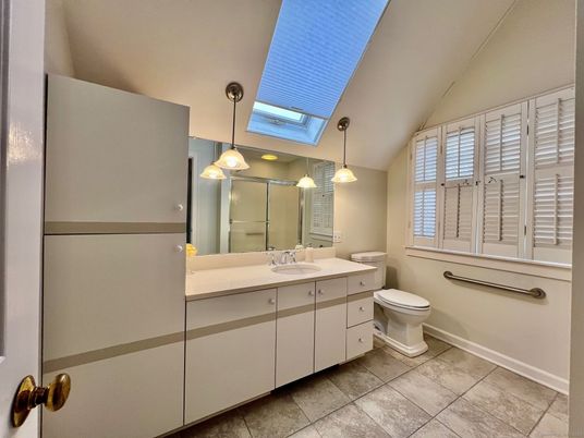 Bathroom, Dual Sink Vanities, Interior, Pendant Lights