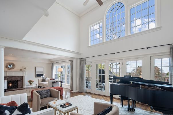 Fireplace, Interior, Living room, Piano, Wood Texture Flooring