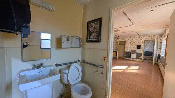 Bathroom, Interior, Wood Texture Flooring