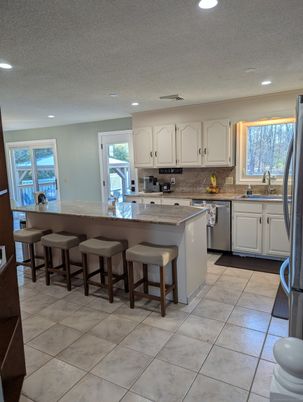Dining room, Interior, Kitchen, Recessed Lighting, Stainless Steel Appliances