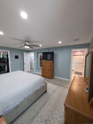 Bedroom, Interior, Recessed Lighting