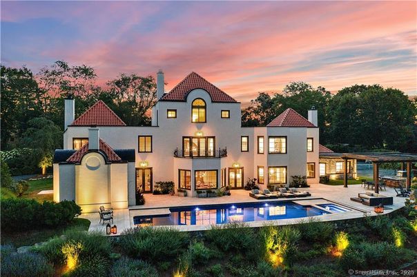 Backyard, Exterior, Facade, Pool, French Provincial