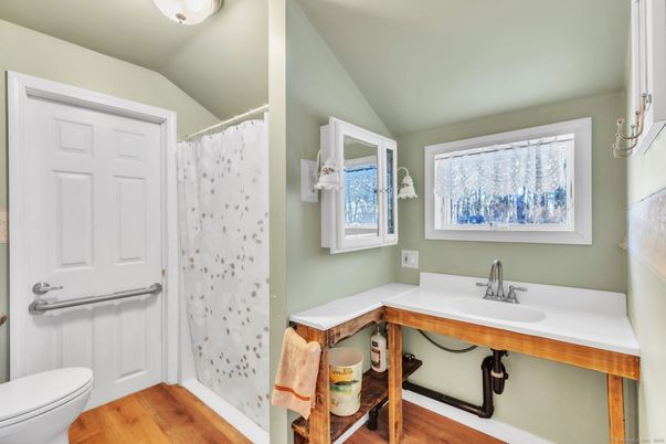 Bathroom, Interior, Wood Texture Flooring