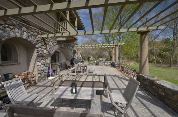 Backyard, Exterior, Fireplace
