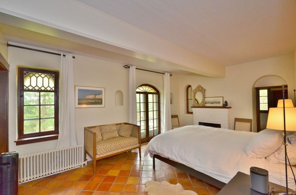 Bedroom, Fireplace, Interior