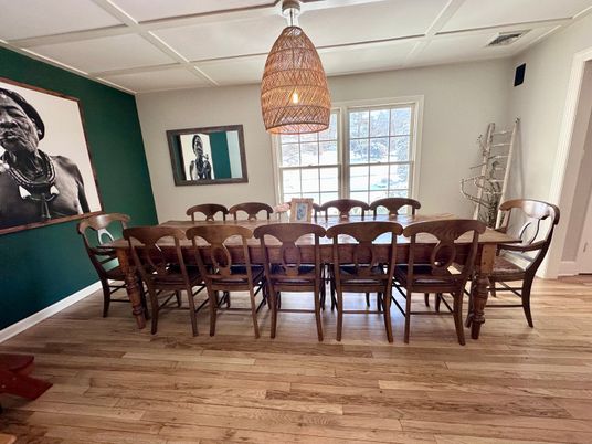 Dining room, Interior, Wood Texture Flooring