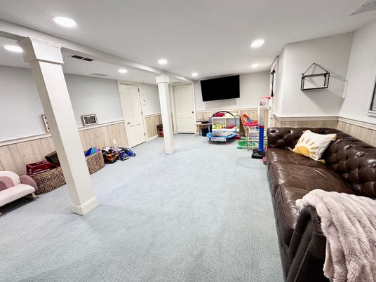 Interior, Living room, Recessed Lighting