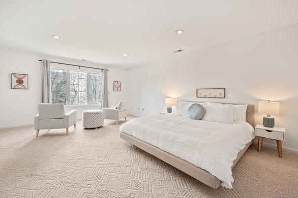 Bedroom, Interior, Recessed Lighting