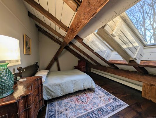 Bedroom, Interior, Wooden Beams, Wood Texture Flooring