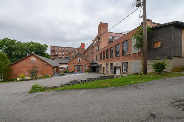 Backyard, Exterior, Facade, Brick Facade, Condo Building