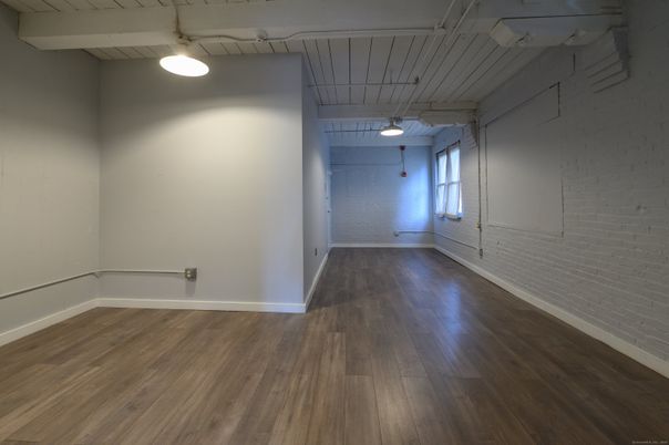 Empty room, Interior, Stone Walls, Wood Texture Flooring