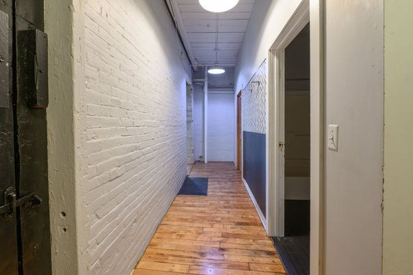 Interior, Stone Walls, Wood Texture Flooring