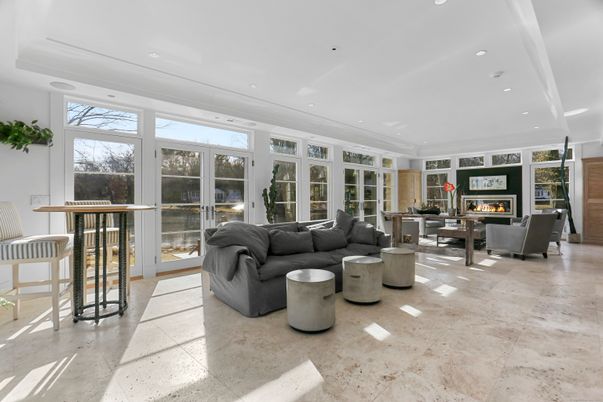 Fireplace, Interior, Living room, Recessed Lighting