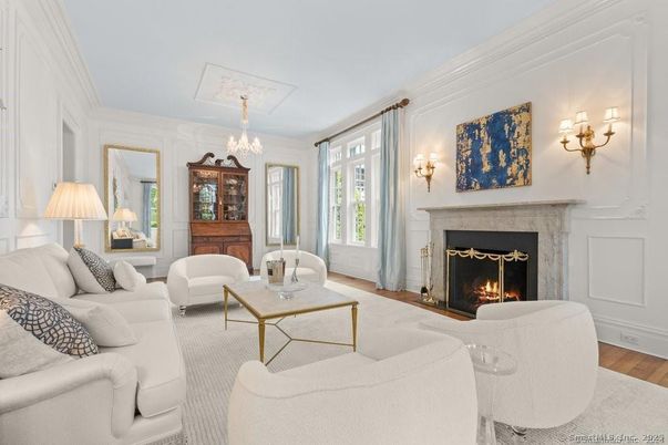 Chandelier, Fireplace, Interior, Living room, Wood Texture Flooring