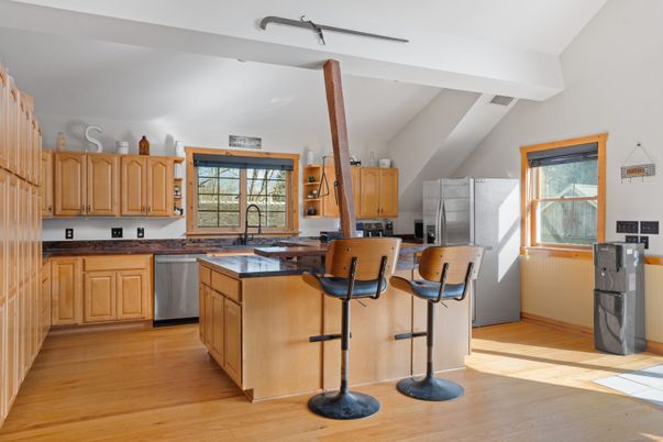 Interior, Kitchen, Wood Texture Flooring