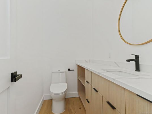 Bathroom, Dual Sink Vanities, Interior, Wood Texture Flooring