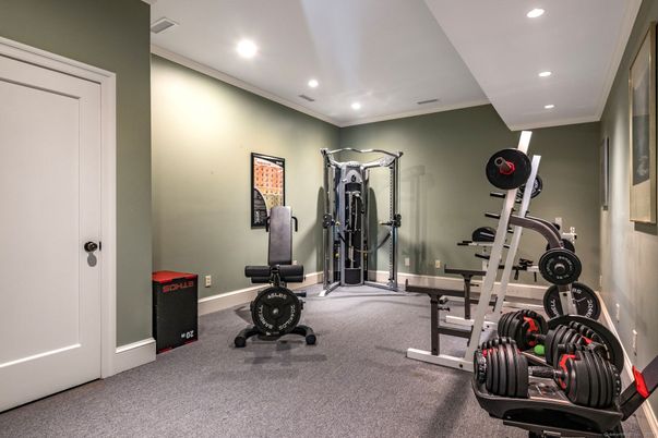 Fitness Equipment, Interior, Recessed Lighting
