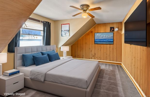 Bedroom, Interior, Wooden Walls