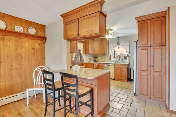 Interior, Kitchen, Wood Texture Flooring