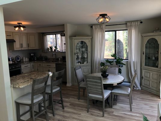 Dining room, Interior, Kitchen, Wood Texture Flooring