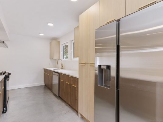 Interior, Kitchen, Recessed Lighting, Stainless Steel Appliances