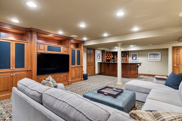 Interior, Living room, Recessed Lighting