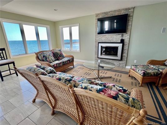 Fireplace, Interior, Living room, Stone Walls, Water