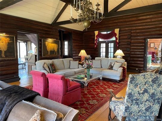 Chandelier, Interior, Living room, Wooden Beams, Wood Texture Flooring, Wooden Walls
