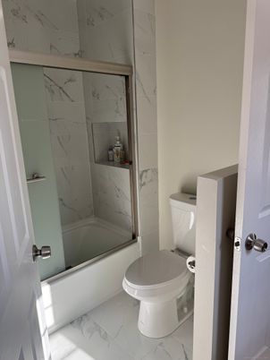 Bathroom, Glass Shower, Interior, Marble, Marble Walls
