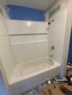 Bathroom, Interior, Wood Texture Flooring