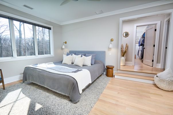 Bedroom, Interior, Wood Texture Flooring