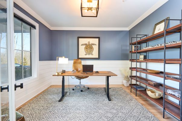 Home Office, Interior, Wood Texture Flooring