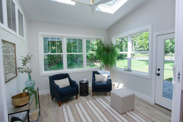 Interior, Sun Room, Wood Texture Flooring