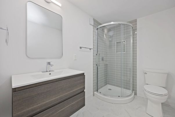Bathroom, Glass Shower, Interior, Marble