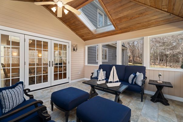 Exterior, Interior, Sun Room, Wooden Ceilings