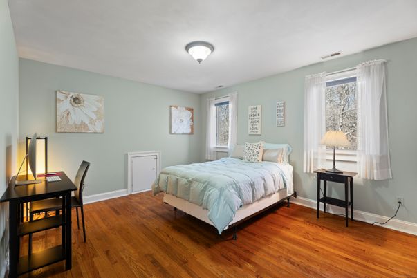 Bedroom, Home Office, Interior, Wood Texture Flooring