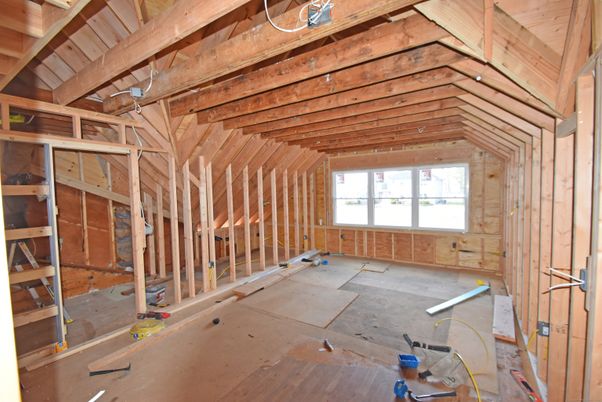 Empty room, Interior, Wooden Beams, Wooden Ceilings, Wooden Walls