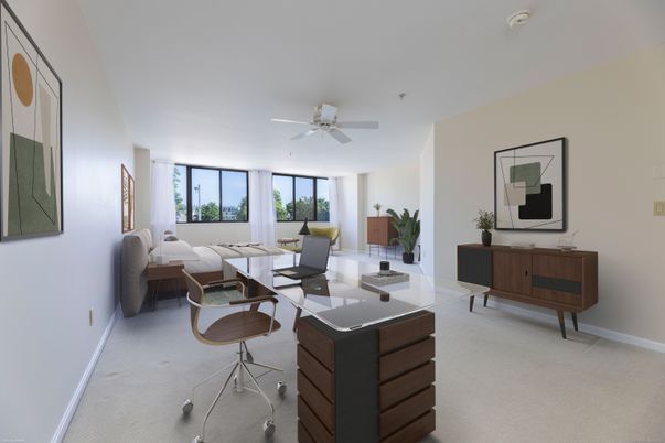 Home Office, Interior, Living room