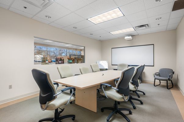 Home Office, Interior, Projection Screen, Recessed Lighting
