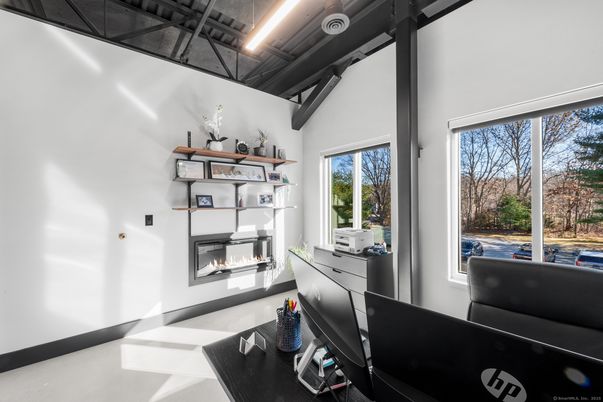 Fireplace, Home Office, Interior