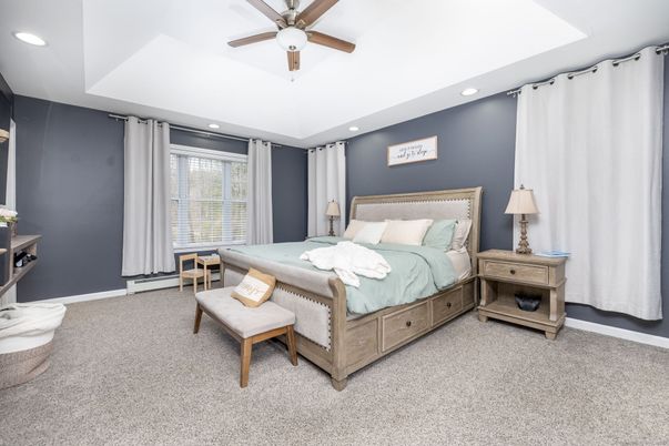 Bedroom, Interior, Recessed Lighting
