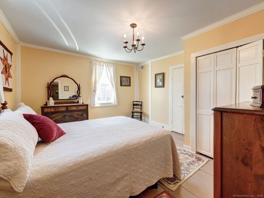 Bedroom, Chandelier, Interior