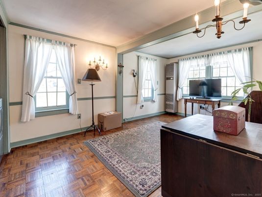 Chandelier, Interior, Wood Texture Flooring