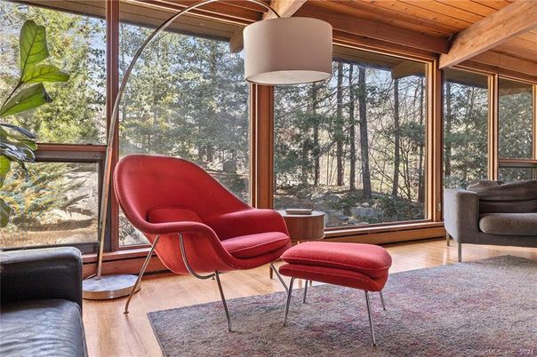 Interior, Sun Room, Wooden Beams, Wooden Ceilings, Wood Texture Flooring