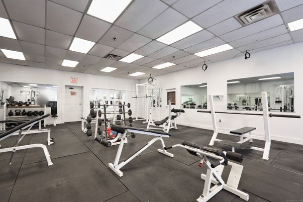 Fitness Equipment, Gym, Interior, Recessed Lighting