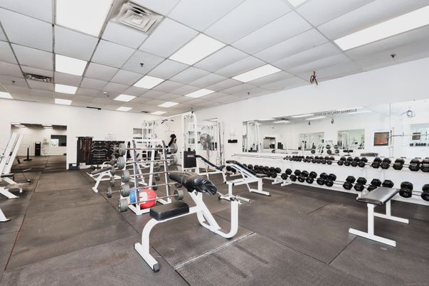 Fitness Equipment, Gym, Interior, Recessed Lighting
